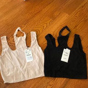 Zara strappy crop tops
